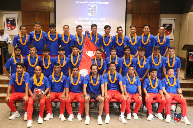 विश्वकप फुटबल छनोट खेल्ने नेपाली टोली आज यूएई जाँदै